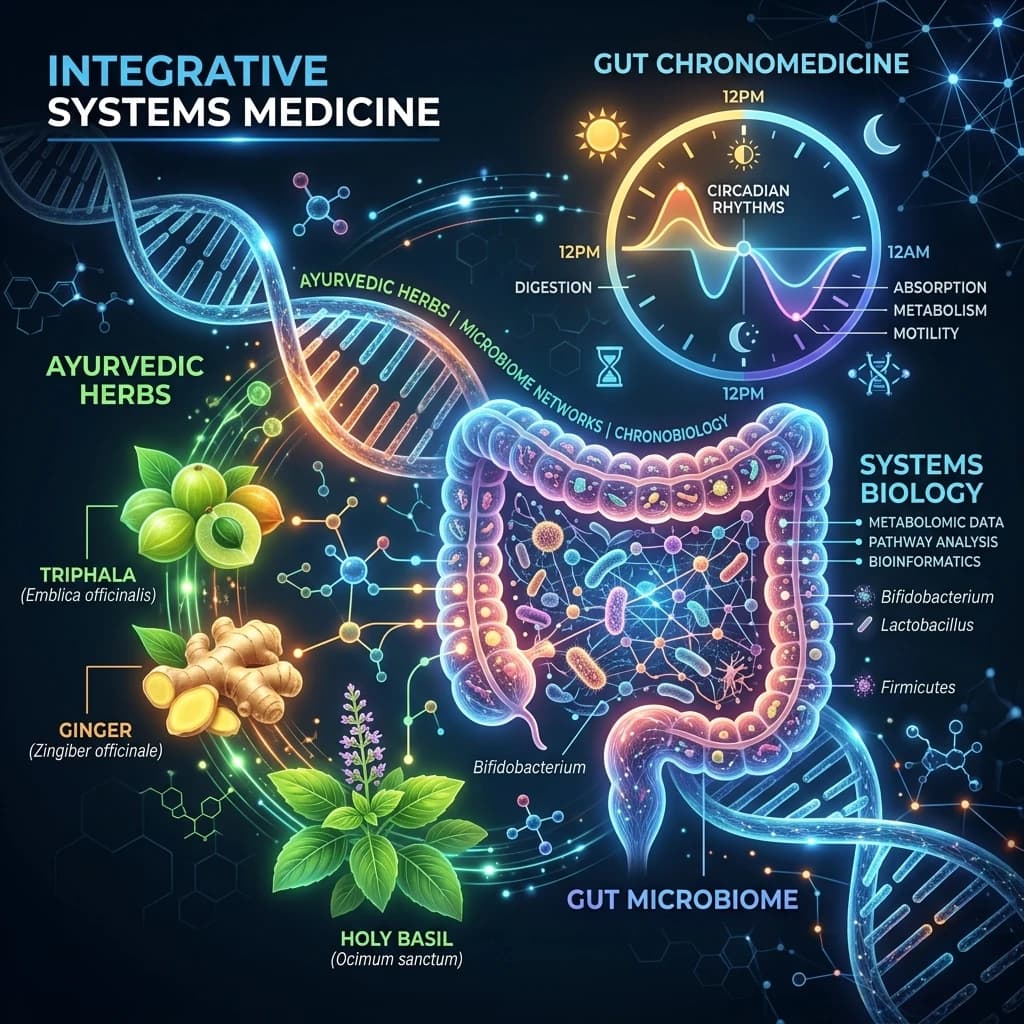 Ayurveda Meets Systems Biology: Agni, Chronomedicine, and Botanical Synergy in Modern Clinical Science