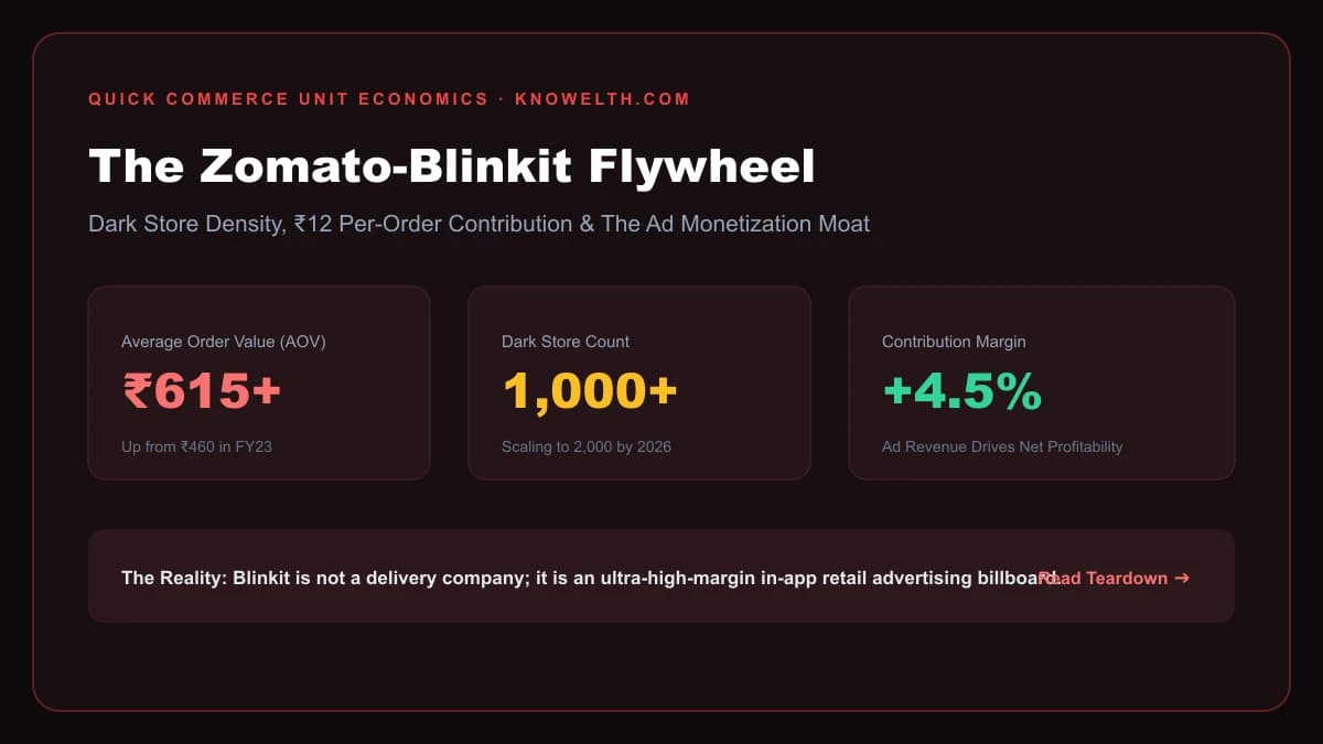 Zomato-Blinkit: Quick Commerce Unit Economics