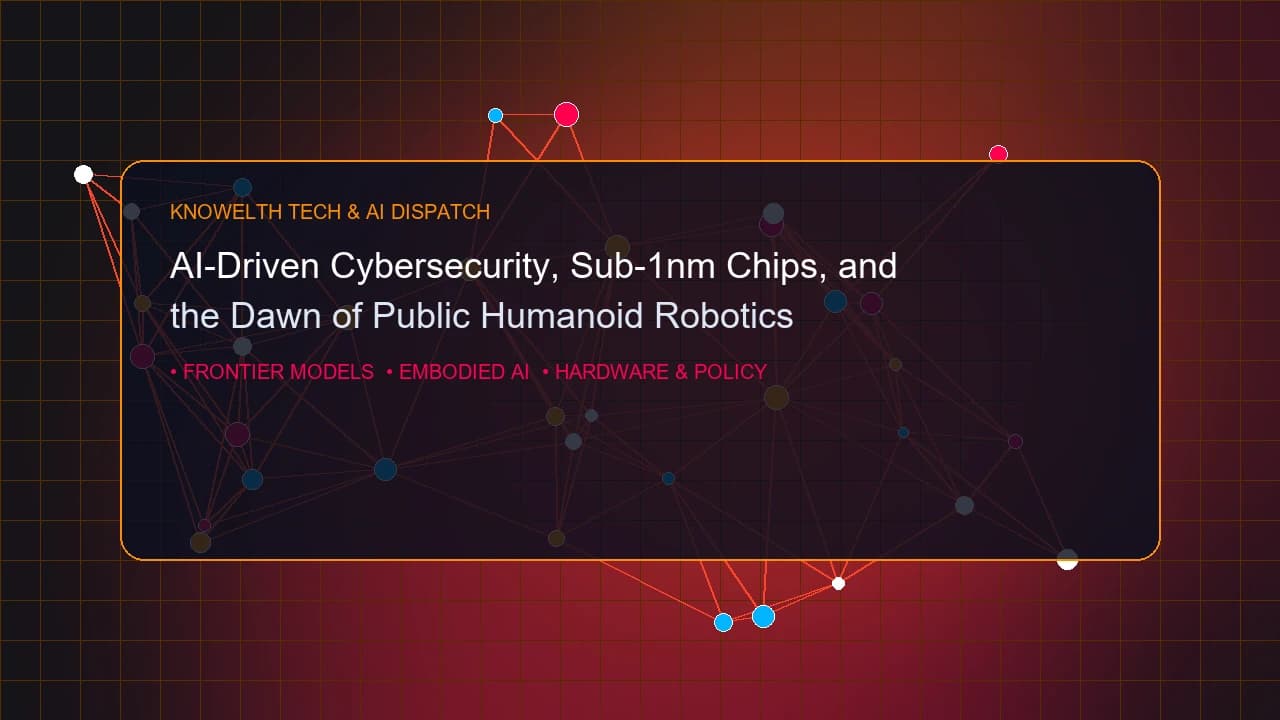 AI-Driven Cybersecurity, Sub-1nm Chips, and the Dawn of Public Humanoid Robotics