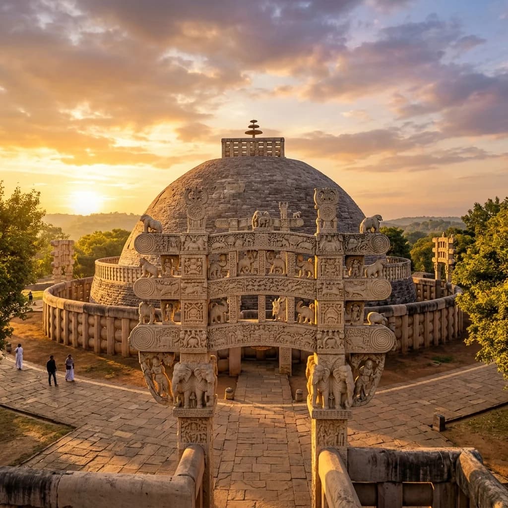 Symphonies in Stone: The Ashokan Legacy of Sanchi, Kalinga Spans of Puri Jagannath, and the Luminous Marble Ridge of Palitana