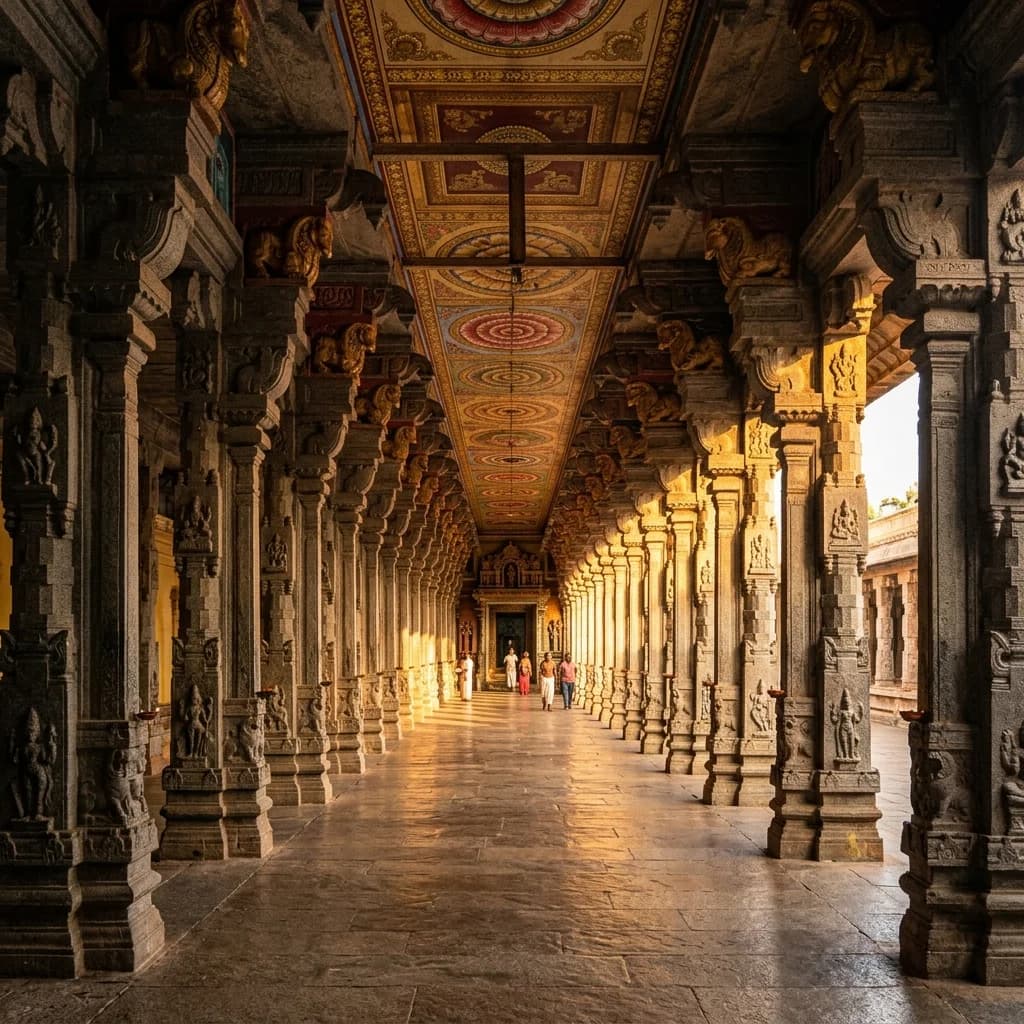 Sacred Corridors, Interlocking Stone Chains, and Thousand-Pillar Sanctuaries: The Architectural Marvels of Rameswaram, Kanchipuram, and Moodabidri