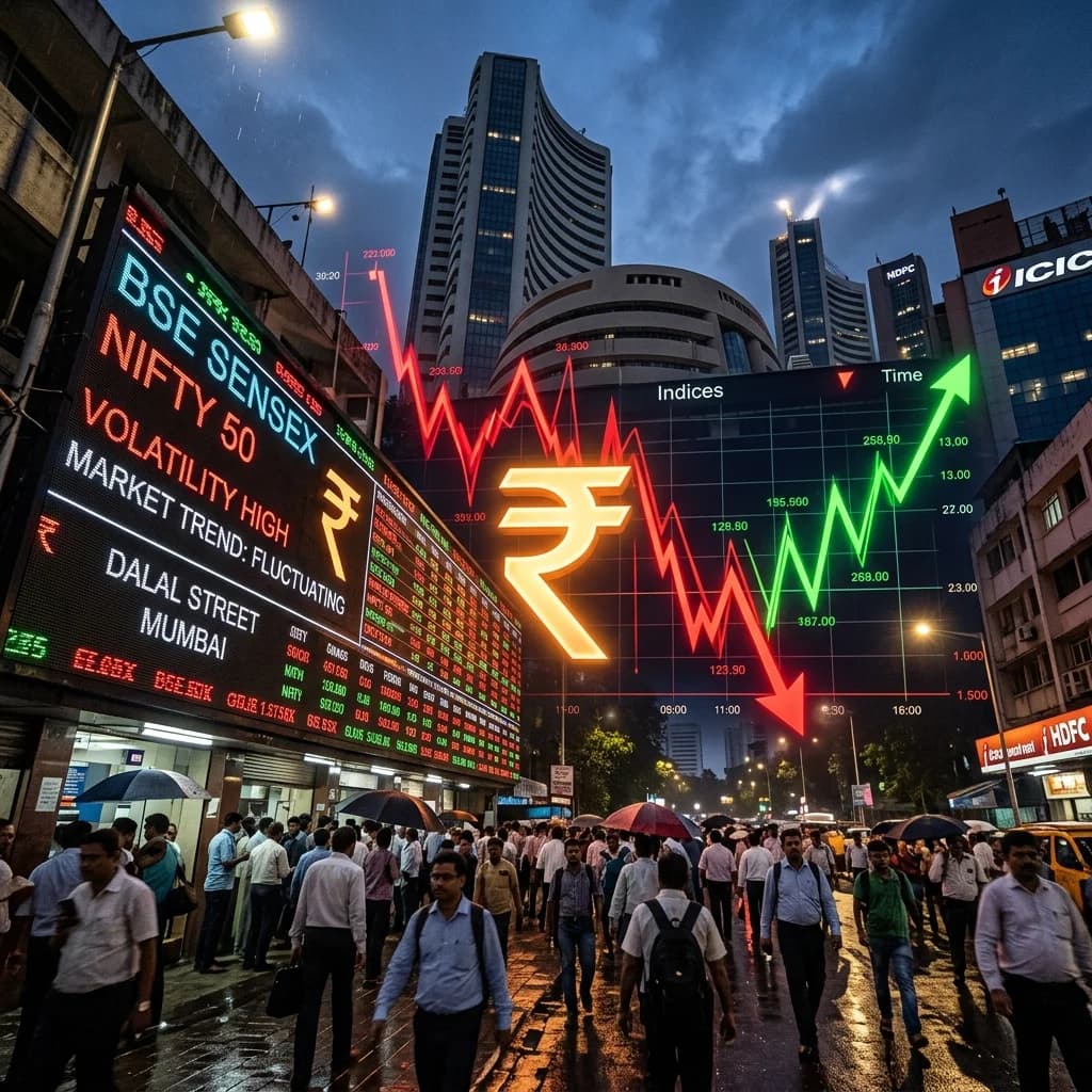 Sensex & Nifty Tumble on US-Iran Conflict, Rupee Slides to 95.70, NTPC Approves ₹20,457 Crore Lara Project
