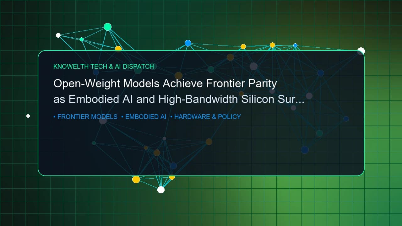 Open-Weight Models Achieve Frontier Parity as Embodied AI and High-Bandwidth Silicon Surge
