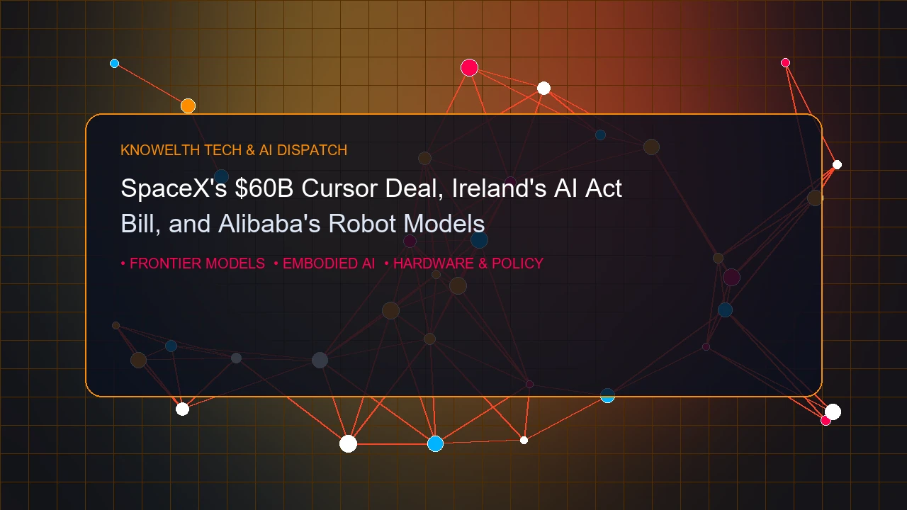 SpaceX's $60B Cursor Deal, Ireland's AI Act Bill, and Alibaba's Robot Models