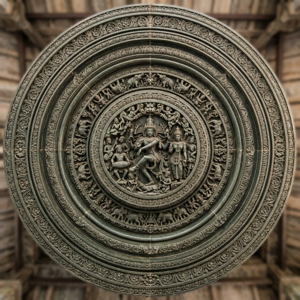 Intricate soapstone carvings and stellate architecture of Amrutesvara Temple