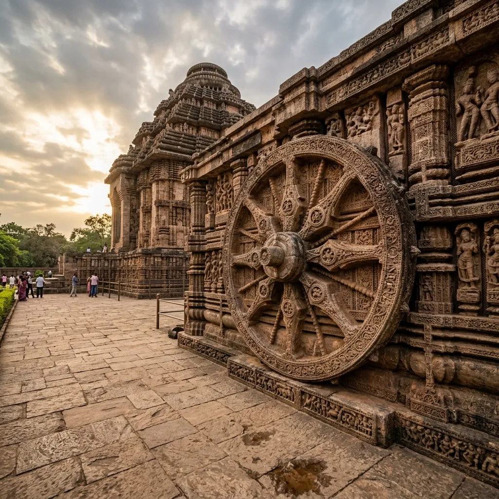 Architectural monumentality and stone relief carvings showcasing ancient Indian engineering prowess