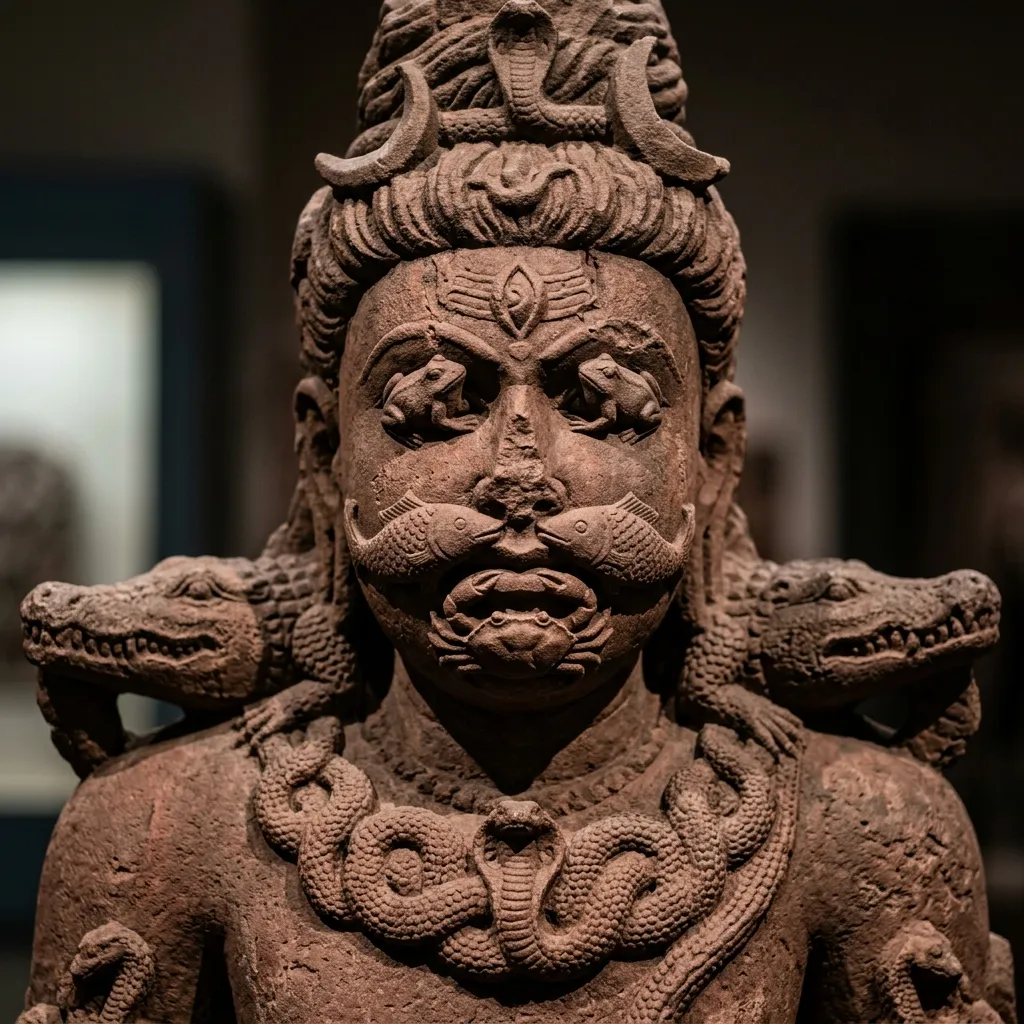 Intricate stone carving and architectural details of Deorani-Jethani Temples, Tala